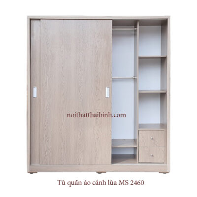 Tủ quần áo cửa lùa MS 2460