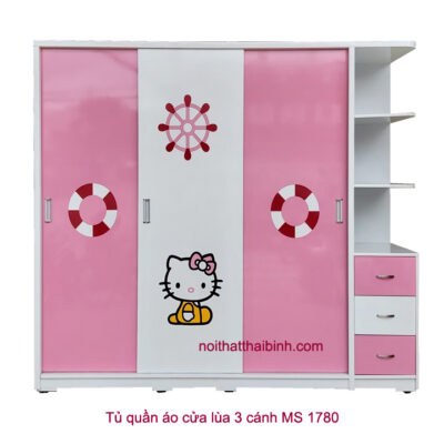 Tủ quần áo cửa lùa 3 cánh đẹp MS 1780
