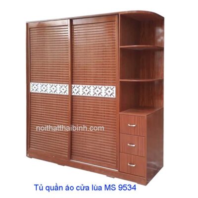 Tủ quần áo cửa lùa hiện đại MS 9534 Giá 2m0 = 9.500.000