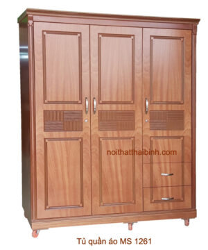 Tủ quần áo phòng ngủ 1m6 MS 1261 Giá bán = 7.500.000 đ giảm còn = 6.500.000 đ