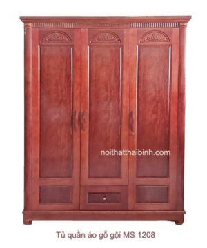 Mẫu tủ quần áo gỗ đẹp MS 1280 Giá bán = 13.500.000 đ giảm còn = 12.000.000 đ