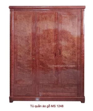 Tủ quần áo gỗ hương đá MS 1248 Giá bán = 14.500.000 đ giảm còn = 13.000.000 đ
