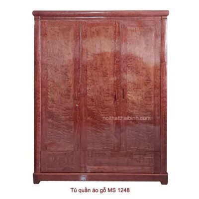 Tủ quần áo gỗ hương đá MS 1248 Giá bán = 14.500.000 đ giảm còn = 13.000.000 đ