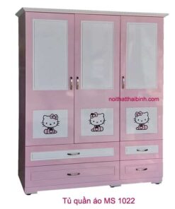 Tủ quần áo màu hồng Hello Kitty MS 1022 Giá bán = 6.000.000 đ