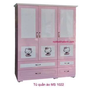 Tủ quần áo màu hồng Hello Kitty MS 1022 Giá bán = 6.000.000 đ
