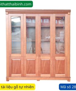 Tủ tài liệu gỗ tự nhiên MS 2801 | GIAO HỎA TỐC TPHCM