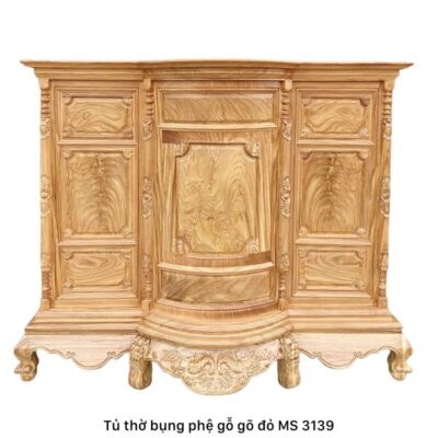 Tủ thờ gỗ gõ đỏ bụng phệ MS 3139 | GIAO HỎA TỐC TPHCM