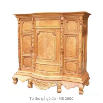 Bàn thờ gỗ gõ đỏ đẹp MS 2690 | GIAO HỎA TỐC TPHCM