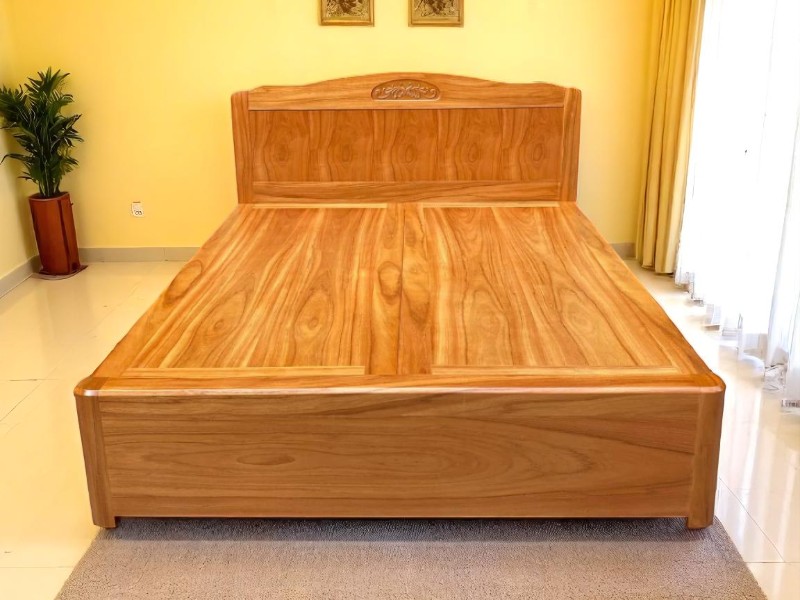 Giường ngủ gỗ tự nhiên giá rẻ tphcm