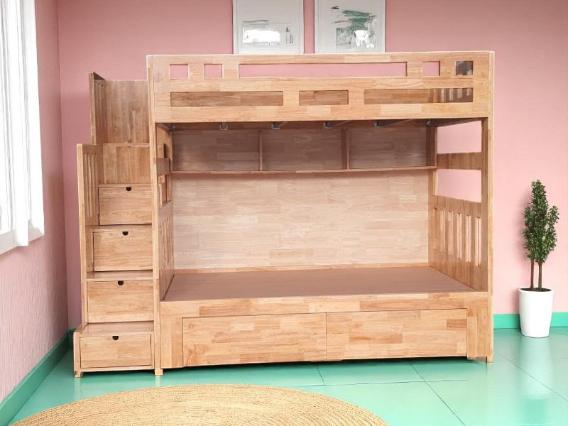 Giường tầng có hộc kéo tiện lợi