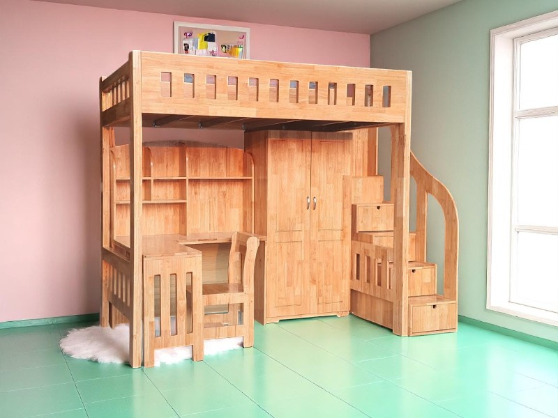 Giường tầng có hộc kéo tiện lợi