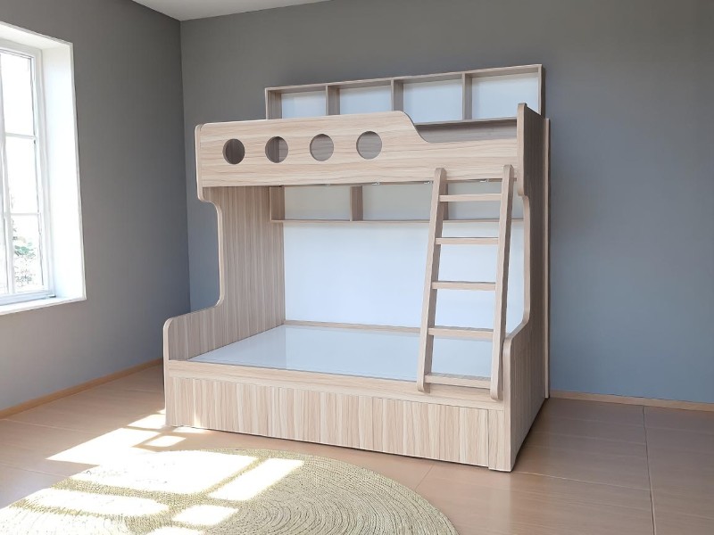 Giường tầng có ngăn kéo