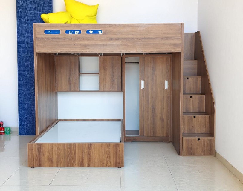 Giường tầng gỗ tại Quận 7