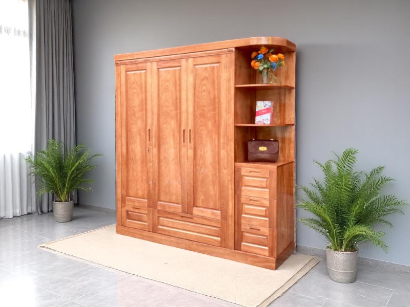 Tủ áo gỗ tự nhiên đẹp