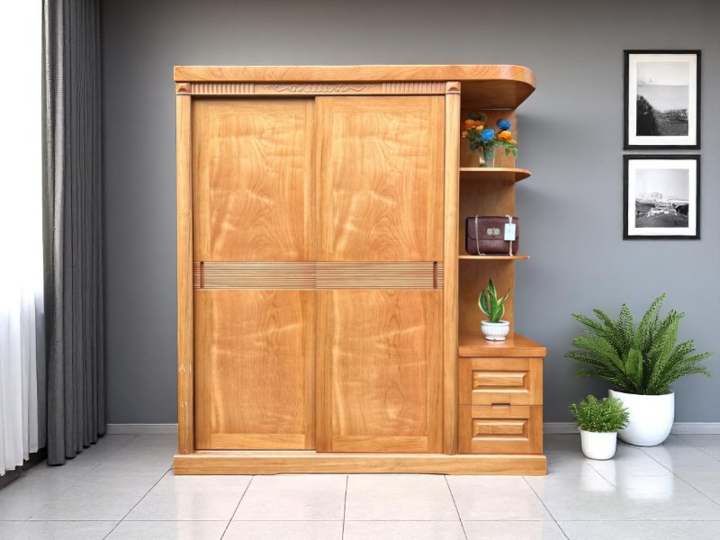 Tủ áo gỗ tự nhiên đẹp