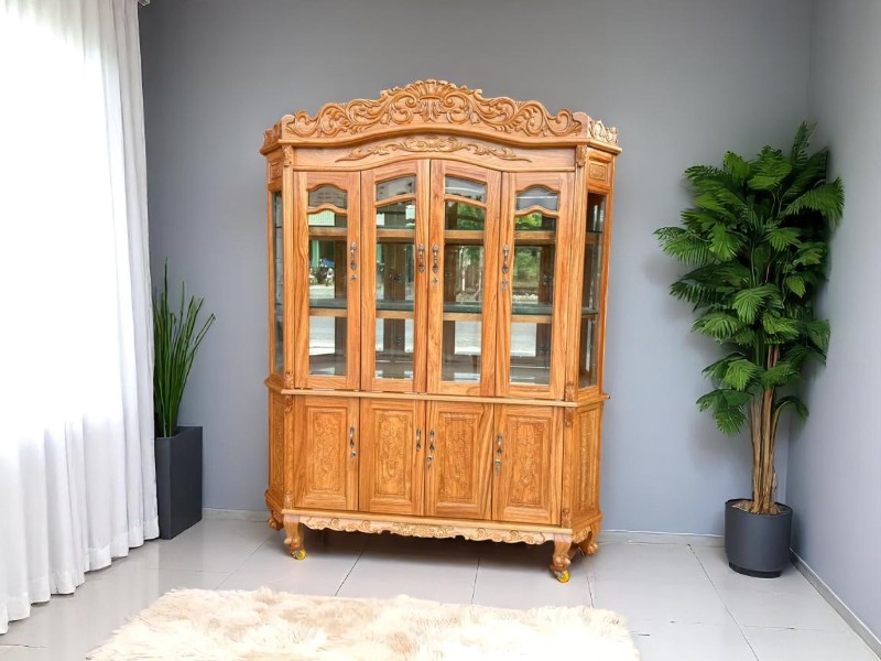 Tủ rượu gỗ công nghiệp hiện đại
