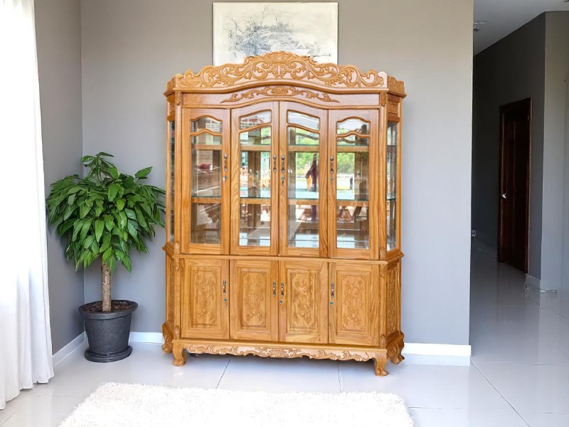 Tủ rượu gỗ công nghiệp hiện đại