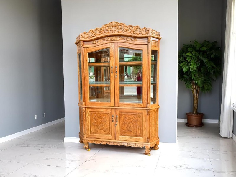 Tủ rượu gỗ tự nhiên cao cấp