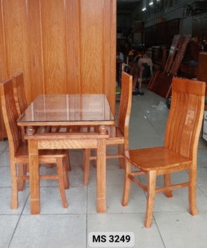 Bộ bàn ăn gỗ xoan đào 4 ghế