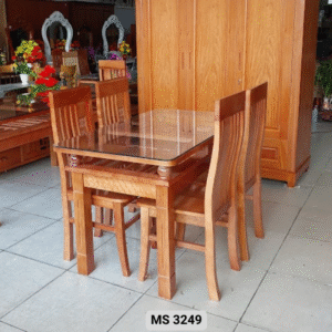 Bộ bàn ăn gỗ xoan đào 4 ghế