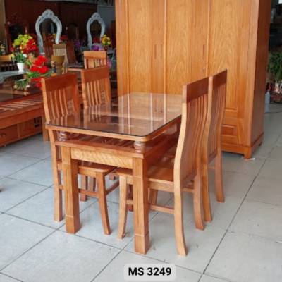 Bộ bàn ăn gỗ xoan đào 4 ghế