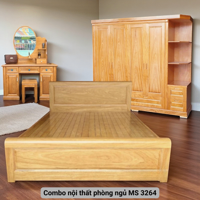 Combo nội thất phòng ngủ hiện đại MS 3264