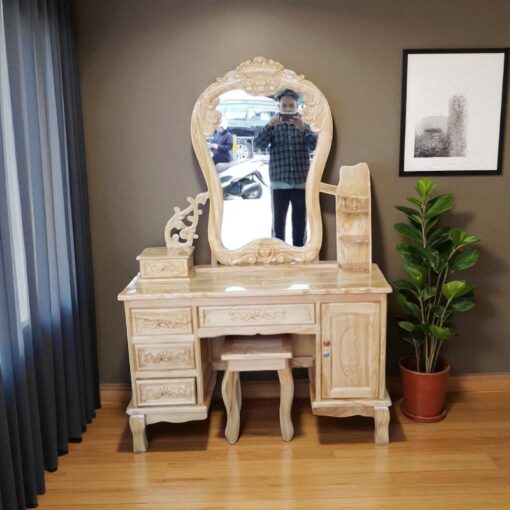 Bàn trang điểm gỗ gõ đỏ MS 3247 - Hình ảnh 2