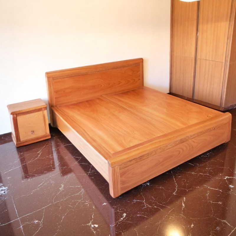 Combo giường tủ bàn trang điểm gỗ tự nhiên MS 3237 - Hình ảnh 2