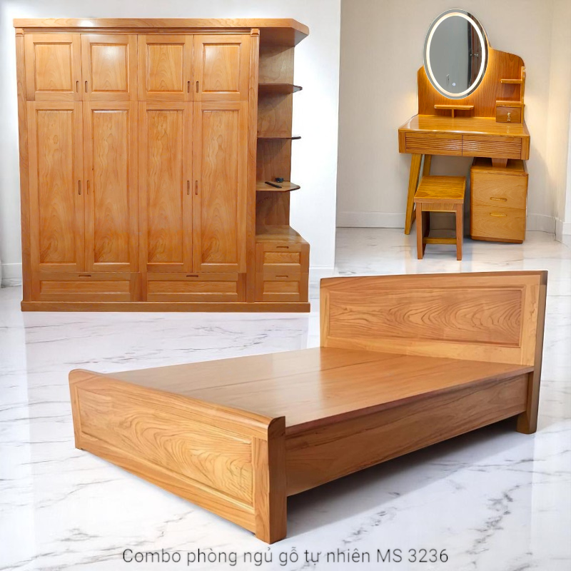 Combo giường tủ bàn trang điểm MS 3236 - Hình ảnh 5