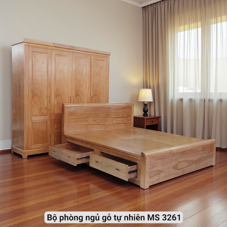 Giường tủ phòng ngủ gỗ MS 3261