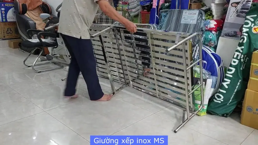 Giường xếp inox MS 3208 - Giao hàng tận nhà 21