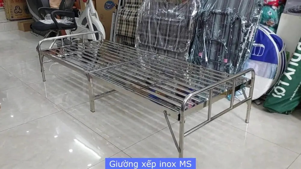 Giường xếp inox MS 3208 - Giao hàng tận nhà 48