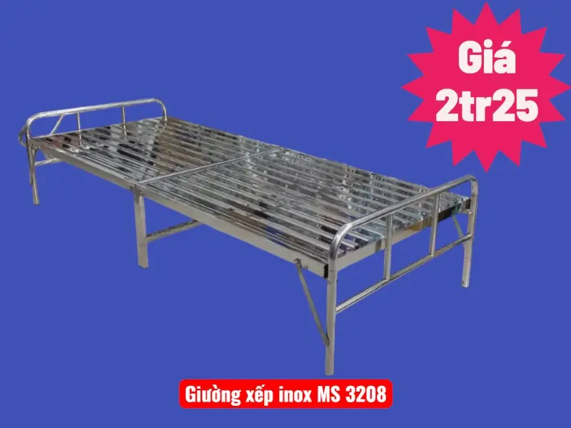 Giường Xếp Inox Cao Cấp