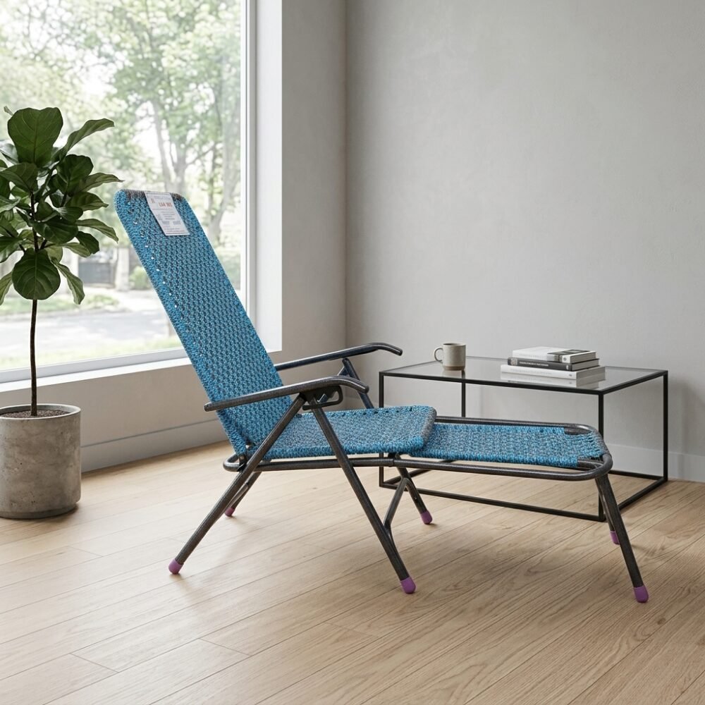 Ghế bố xếp nằm ngủ khung thép sơn tĩnh điện