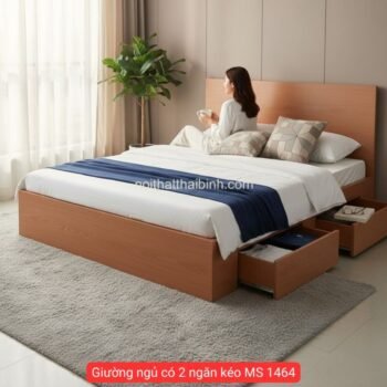 Giường ngủ có 2 ngăn kéo MS 1464
