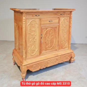 Tủ thờ gỗ gõ đỏ cao cấp MS 3310