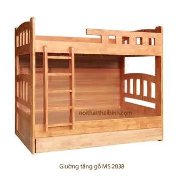 Giường tầng gỗ tự nhiên MS 2038