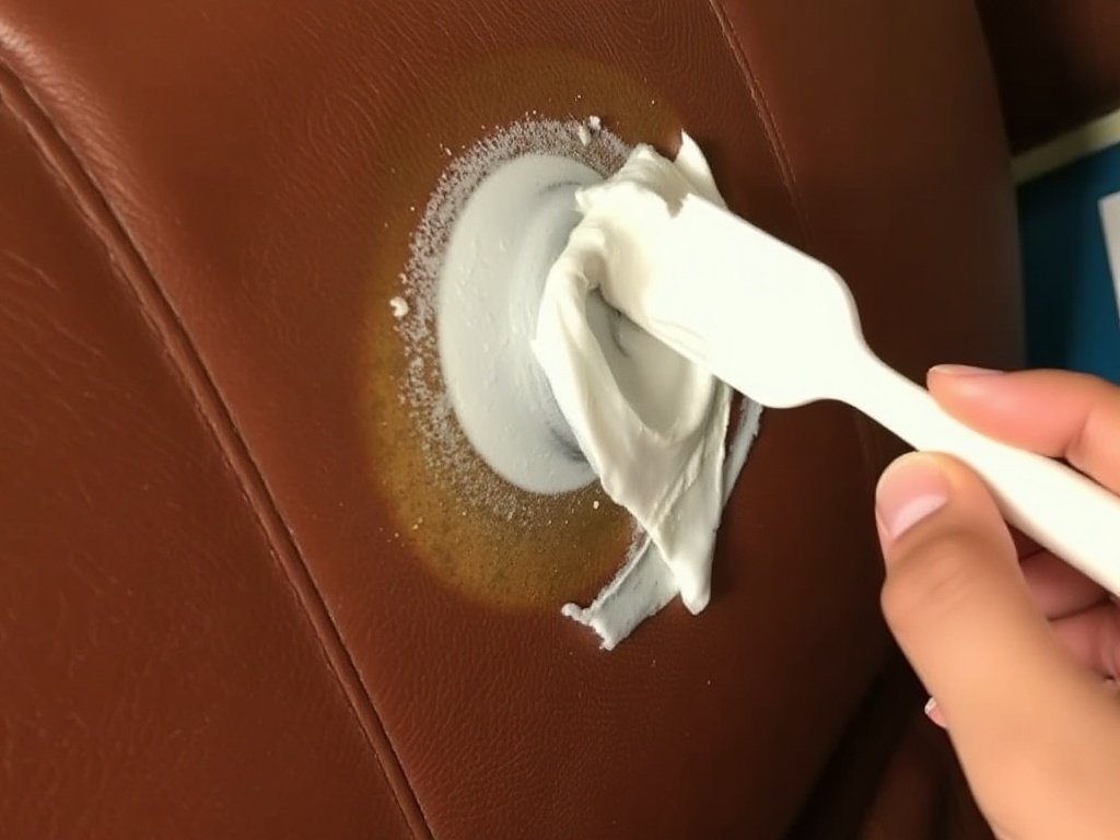 Baking soda làm sạch ghế da mốc