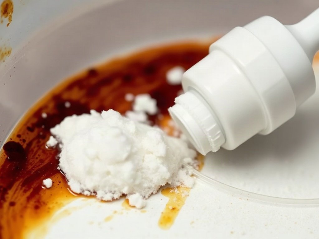 Baking soda tác dụng với bề mặt nhựa ố màu