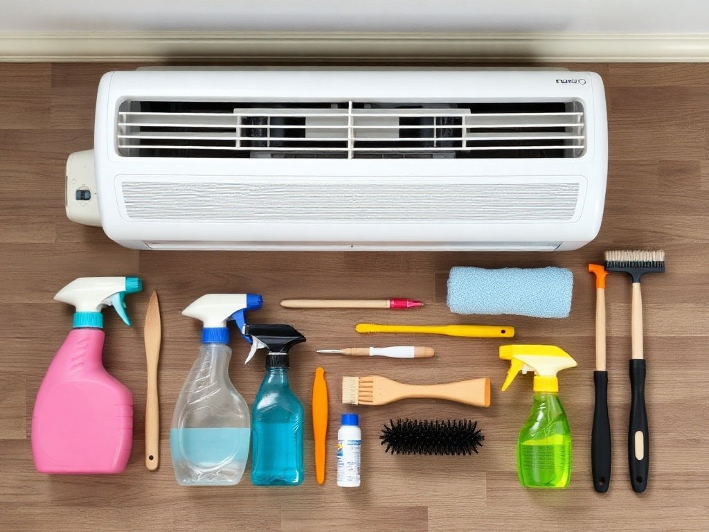 Bộ dụng cụ làm sạch máy lạnh tại nhà