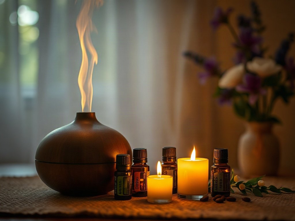 Cài đặt liệu pháp hương trong một môi trường bình tĩnh