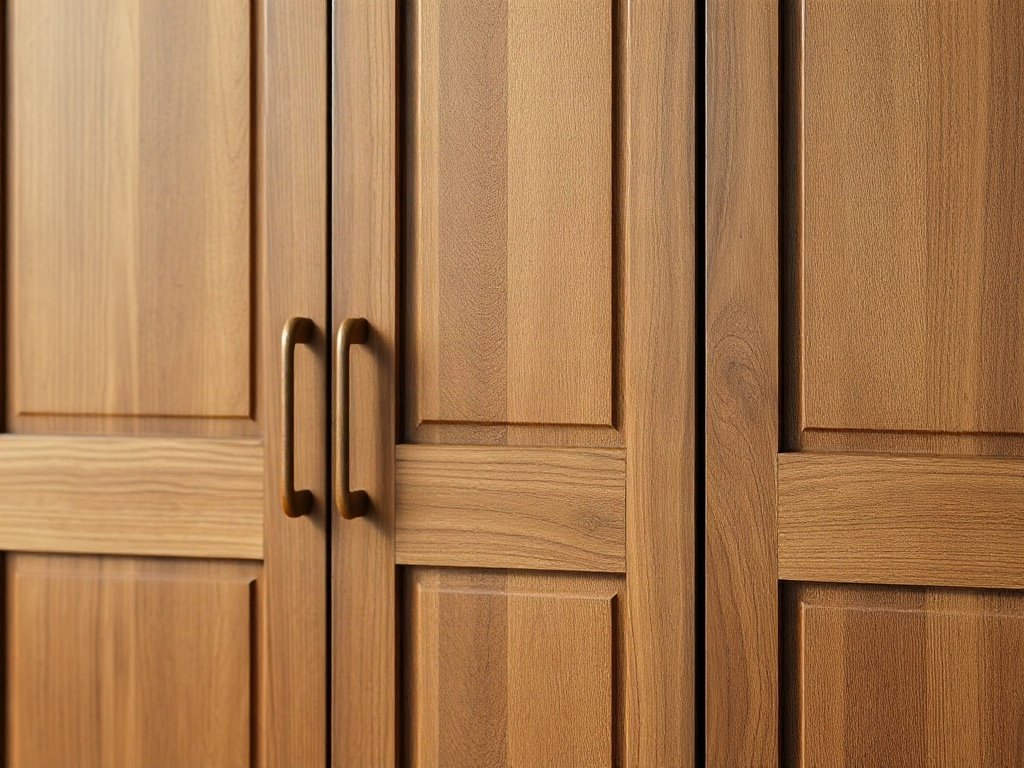 Chi tiết hoàn thiện bền đẹp của tủ gỗ tự nhiên 5 cánh