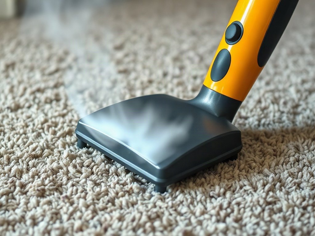 Đầu máy làm sạch hơi nước trên thảm