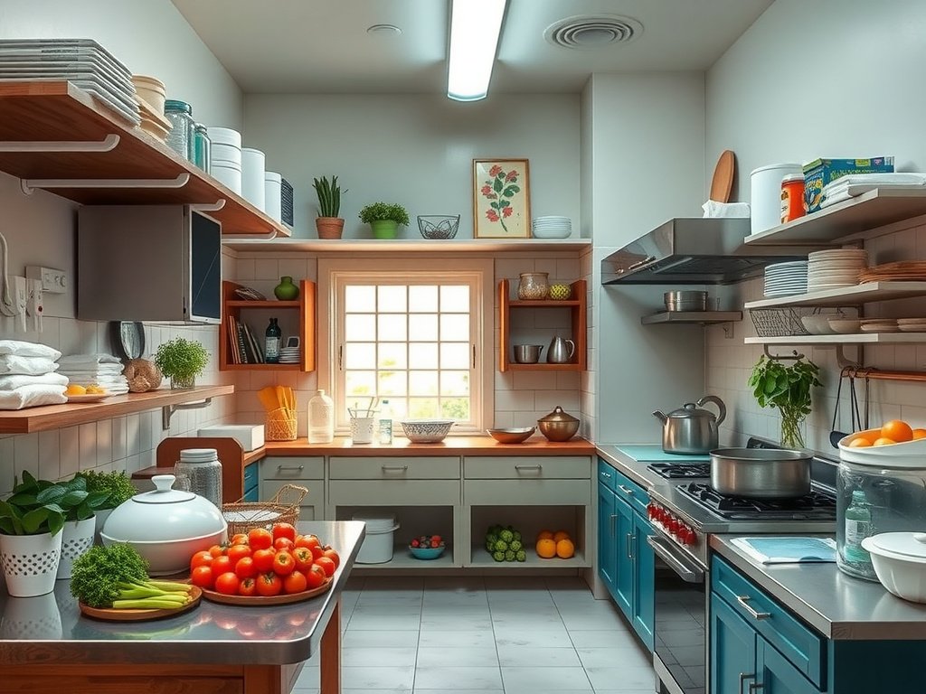 Nhà bếp Việt gọn gàng với nhấn mạnh về vệ sinh.