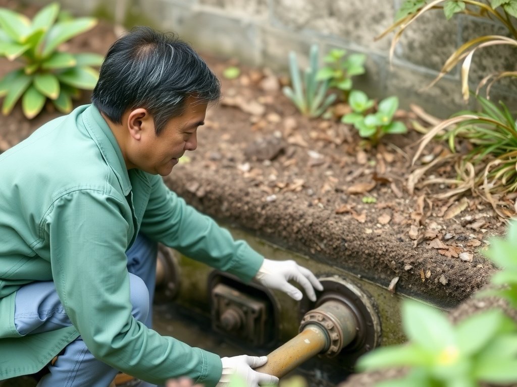 Người Việt Nam giải thích bảo trì hệ thống thoát nước