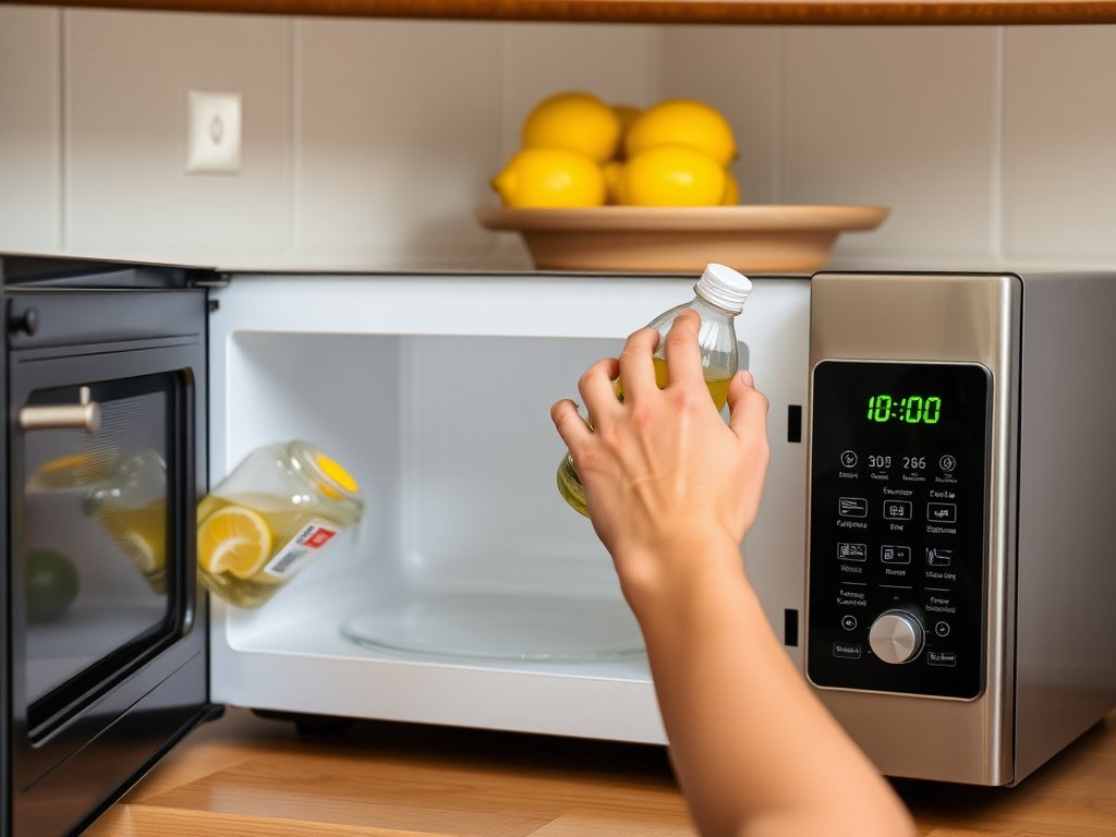 Người Việt sử dụng chanh và giấm để làm sạch lò vi sóng.
