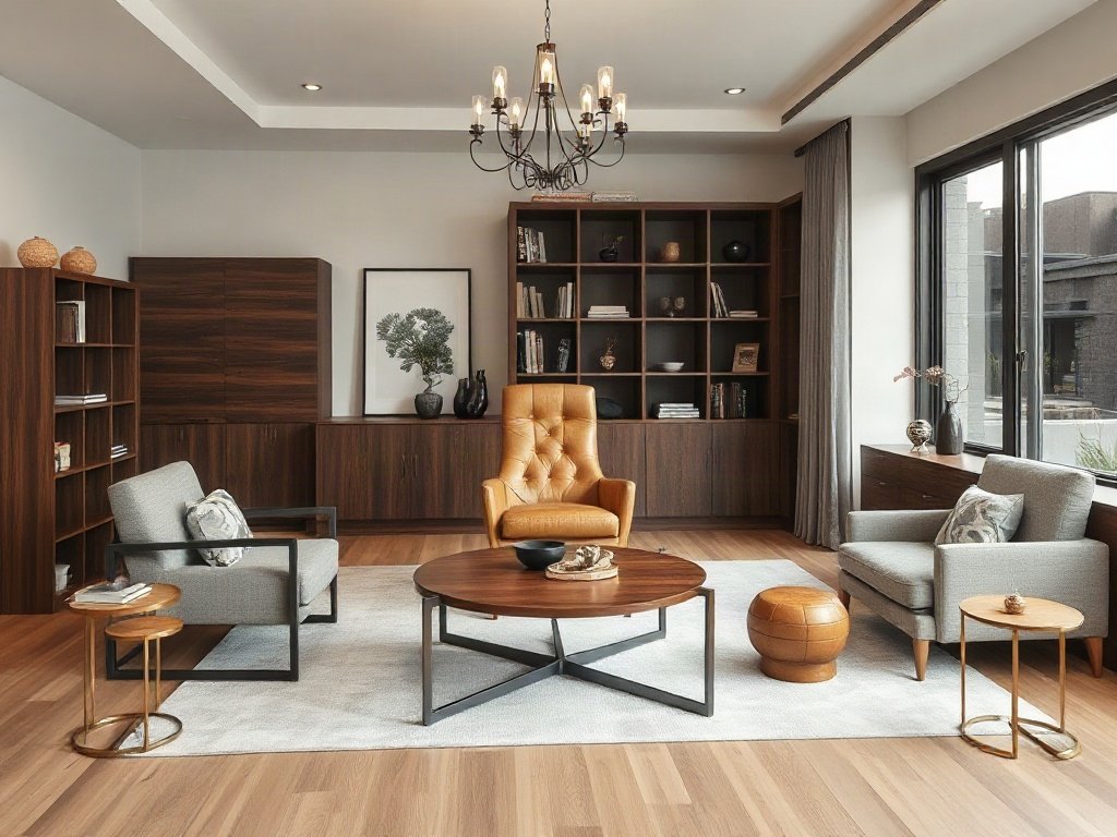 Nội thất gỗ cho người mệnh Kim với phong cách sang trọng