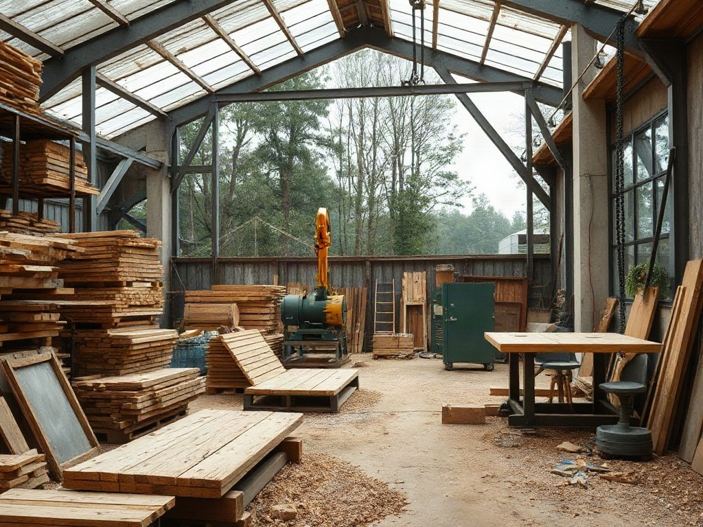Nhà máy chế biến gỗ tần bì