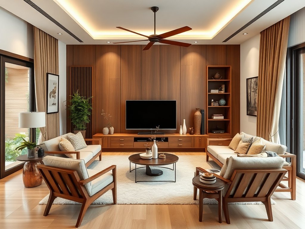 Thợ mộc Việt Nam chọn gỗ làm nội thất trong xưởng yên tĩnh.
