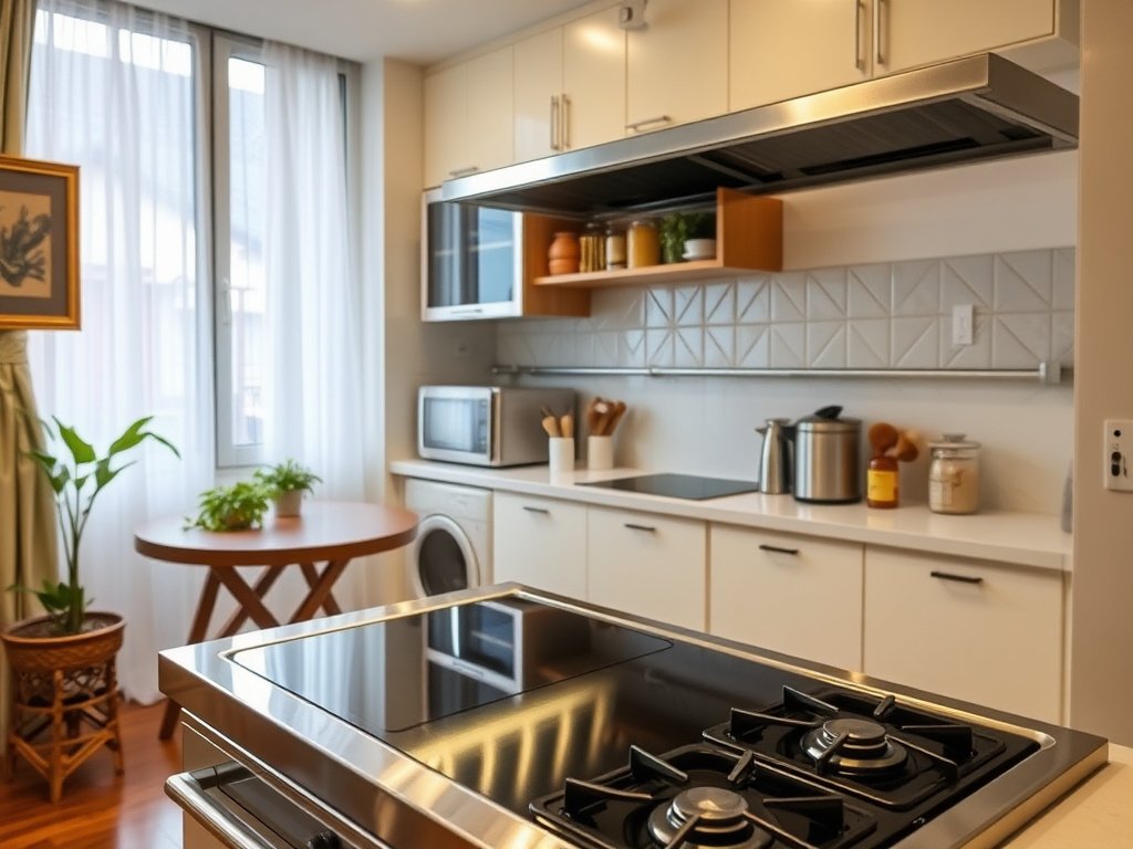 Người phụ nữ Việt đang làm sạch tủ lạnh inox